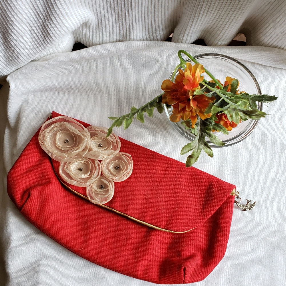 Rare Vintage Chik-a-Pea Handcrafted Women's Clutch